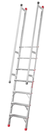 Drabina aluminiowa schody z poręczami FARAONE (wysokość robocza: 3,00m) 99675040